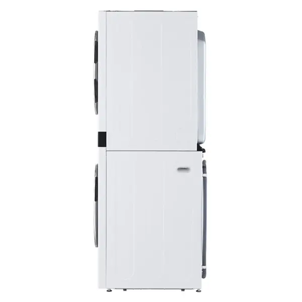 ماشین لباسشویی و خشک کن ال جی مدل WT2116WRK رنگ سفید از نمای بغل