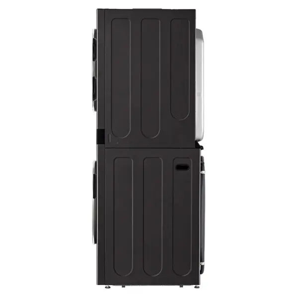 ماشین لباسشویی و خشک کن ال جی مدل WT2116BRK رنگ دودی از نمای بغل