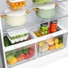 قفصه مخصوص نگهداری میوهو سبزیجات  یخچال بالا پایین ال جی GN-A782HLHU رنگ نقره ای