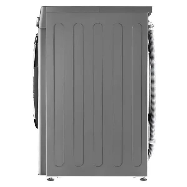 ماشین لباسشویی ال جی F4V5RGP2T رنگ نقره ای از نمای بغل