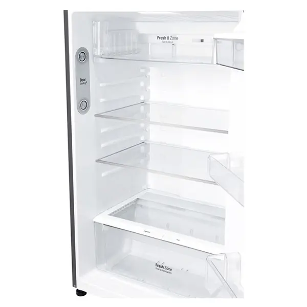 یخچال فریزر بالا پایین ال جی مدل GN-F782HFHL رنگ نقره ای نمای داخل