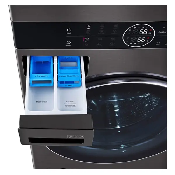 محفظه مواد شوینده ماشین لباسشویی و خشک کن ال جی مدل WT2116BRK رنگ دودی