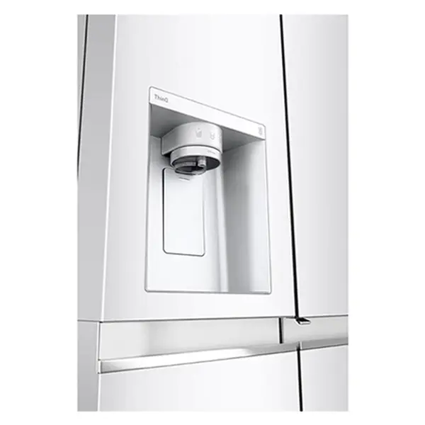 یخچال فریزر دو درب ال جی GC-J257SQSV  نمای از اب ریز و یخ ریز