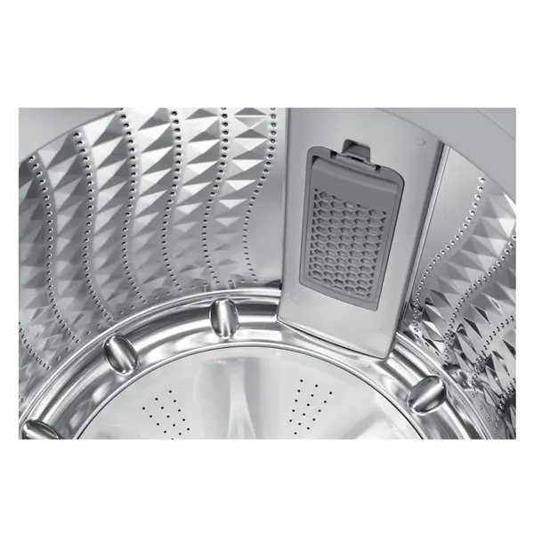 فضای داخلی  ماشین لباسشویی و پتوشور سامسونگ WA17CG6745BD رنگ خاکستری