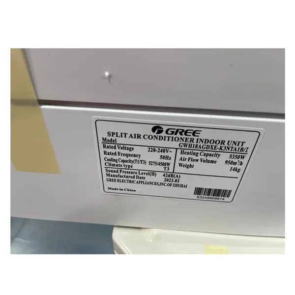 کولر گازی اسپلیت 18000 گری مدل GWH18AGDXE محصول 2023