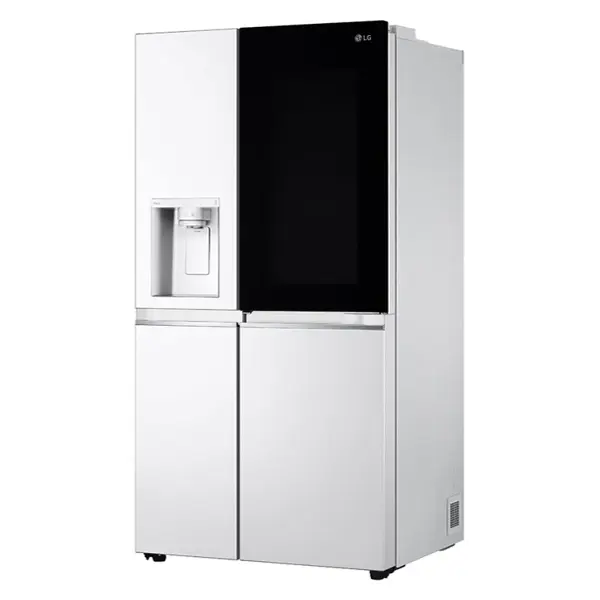 یخچال فریزر ساید بای ساید دو درب  ال جی GR-X348CQFS رنگ سفید از نمای کنار