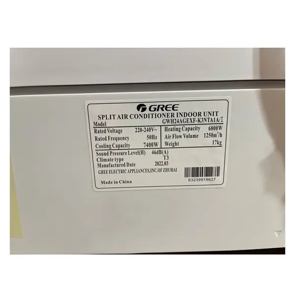 پنل داخلی  کولر گازی گری مدل GWH24AGEXF با ظرفیت 24000