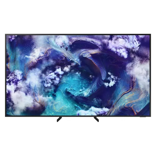 تلویزیون سامسونگ 75QN900F در حالت پایه های نزدیک به هم