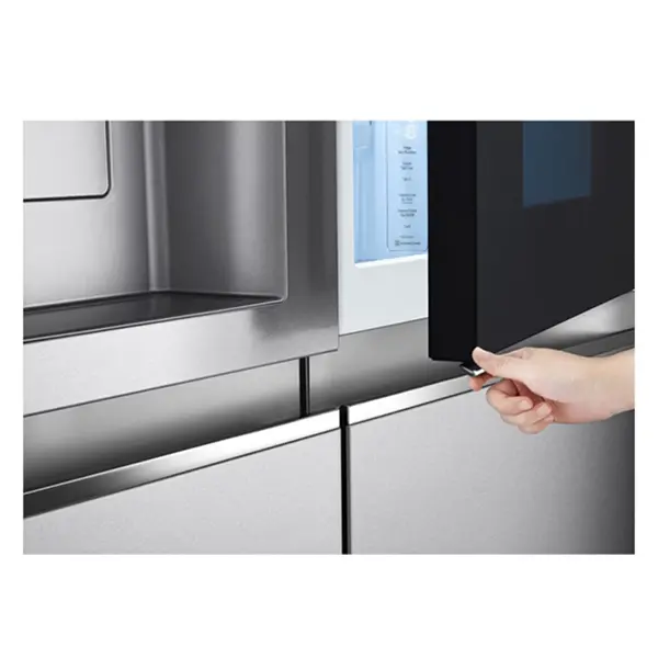 یخچال فریزر ساید بای ساید دو ال جی مدل GC-X257CSES رنگ نقره‌ای با قابلیت اینستاویو