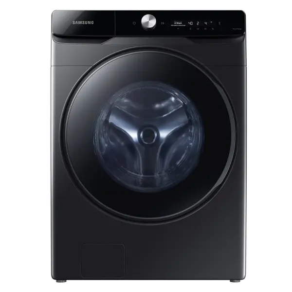 خرید ماشین لباسشویی و خشک کن سامسونگ WD16T6500GV رنگ مشکی از نمای جلو