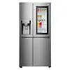 یخچال فریزر ساید بای ساید 3 درب 24 فوت ال جی مدل GR-X260JSGW رنگ نقره ای از نمای جلو