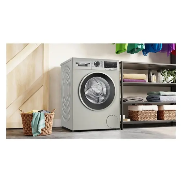 ماشین لباسشویی بوش WGA2440XME رنگ نقره ای از نمای کنار