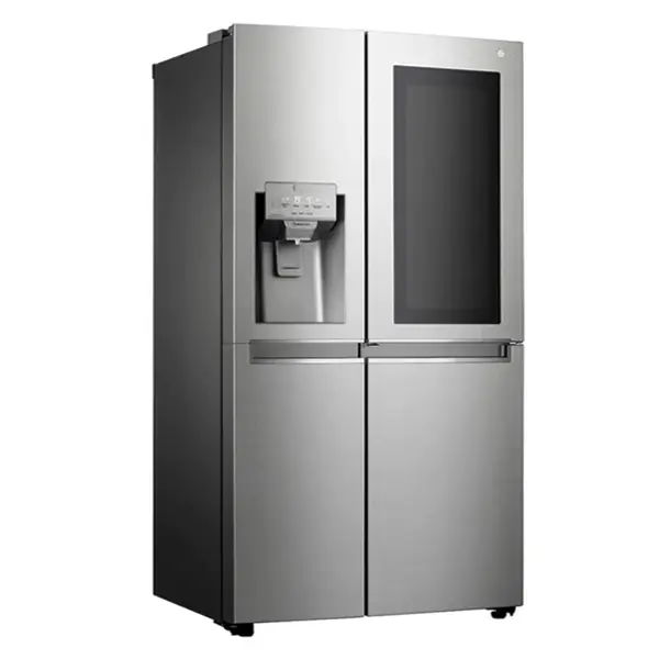 یخچال فریزر ساید بای ساید ال جی مدل GR-X260JSGW رنگ نقره ای از نمای کنار