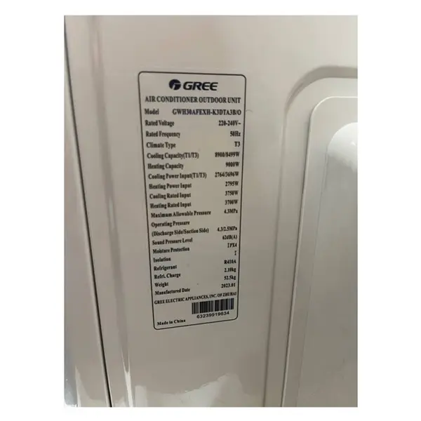 کولر گازی اسپلیت دیواری گری  GREE GWH30AGEXH-K3DTA2B