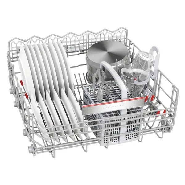 ماشین ظرفشویی بوش SMS8ZDI86Q رنگ نقره ای دارای سبد کوچک