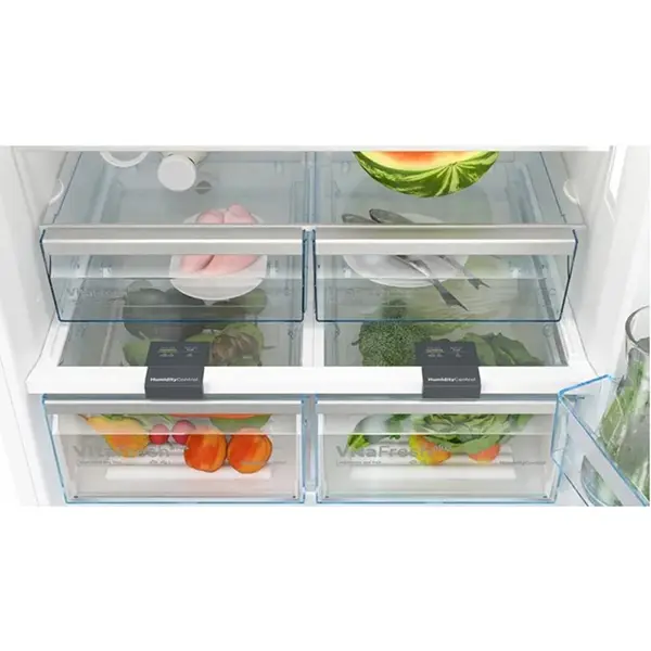 یخچال فریزر دو درب بوش مدل KGD86AW31U رنگ سفید با کشوی مخصوص میوه و سبزیجات