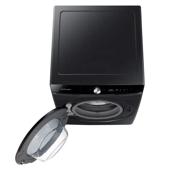 خرید و قیمت ماشین لباسشویی و خشک کن سامسونگ WD16T6500GV رنگ مشکی از نمای بالا