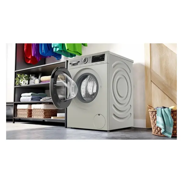  ماشین لباسشویی بوش WGA2440XME رنگ نقره ای از نمای کنار