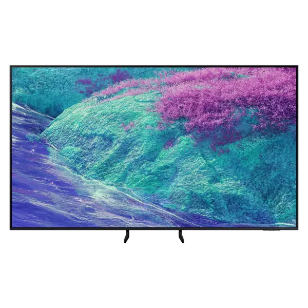 تلویزیون سامسونگ 55QN1EF  با پای های نصب شده در حالت نزدیک به هم