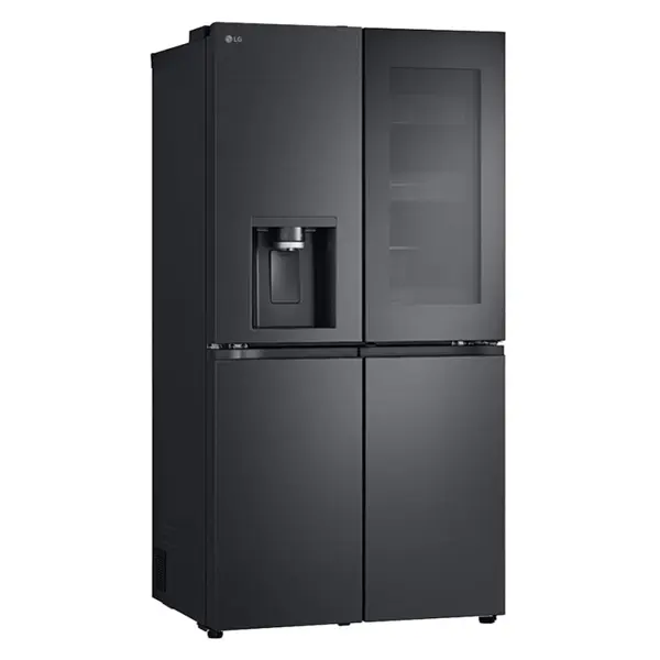 یخچال فریزر فرنچ چهار درب ال جی مدل GR-X33FFCRL رنگ دودی از نمای کنار