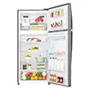 یخچال فریزر بالا پایین  ال جی مدل GN-F782HFHL رنگ نقره ای نمای داخل
