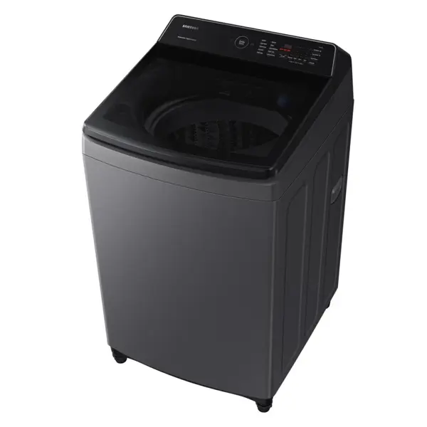 ماشین لباسشویی و پتوشور سامسونگ WA17CG6745BD رنگ خاکستری درب بالا