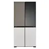 قیمت یخچال فریزر ساید بای ساید چهار درب  ال جی مدل GMV960NNME رنگ سفید و خاکستری نمای جلو
