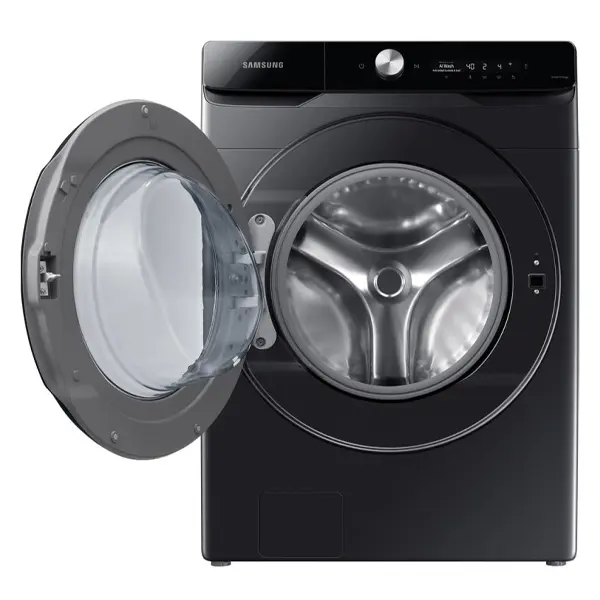 خرید و قیمت ماشین لباسشویی و خشک کن سامسونگ WD16T6500GV رنگ مشکی از نمای جلو