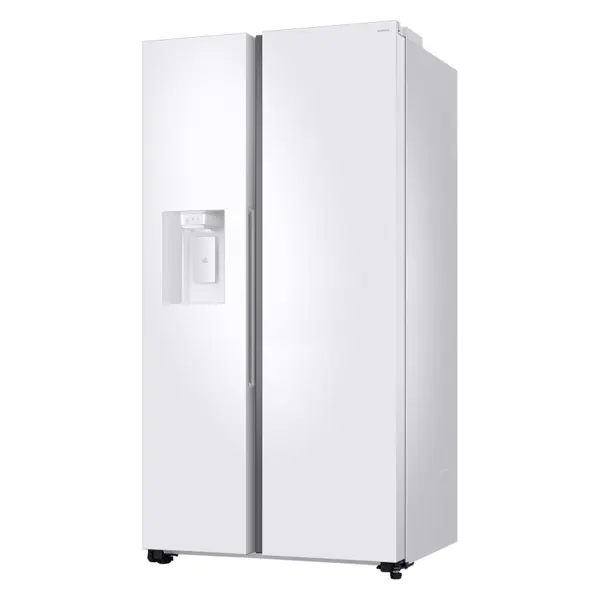 یخچال فریزر ساید بای ساید دو درب سامسونگ RS80DG5402WW رنگ سفید از نمای کنار