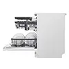 ماشین ظرفشویی 14 نفره ال جی مدل DFC435FW رنگ سفید با درب باز از نمای بغل
