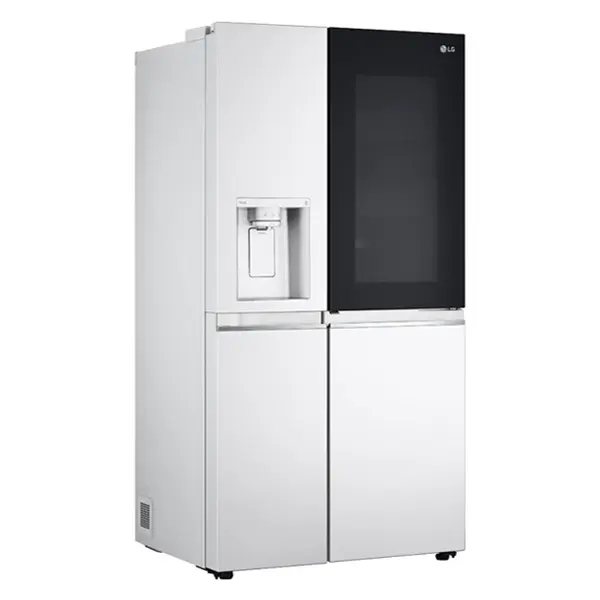 یخچال فریزر ساید بای ساید دو درب ال جی مدل GCX-287TVW از نمای کنار
