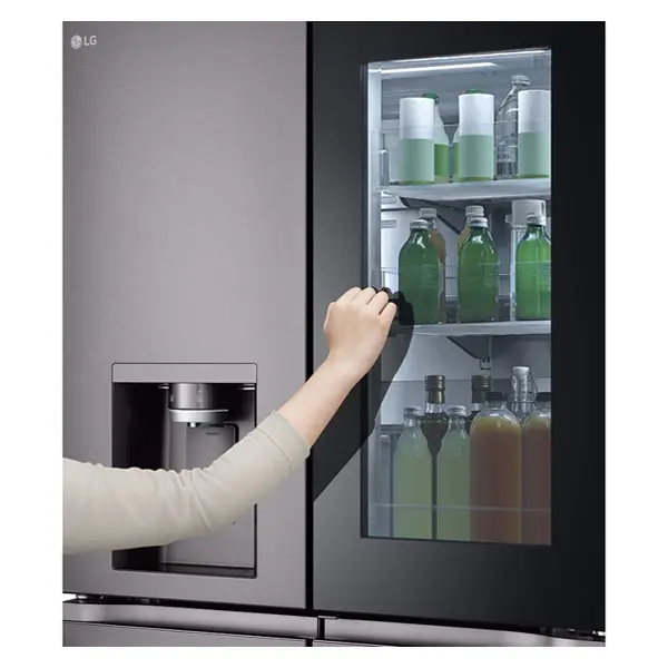 یخچال فریزر فرنچ چهار درب  ازمدل GR-X39FFLRL رنگ نقره ای با قابلیت اینستاویو