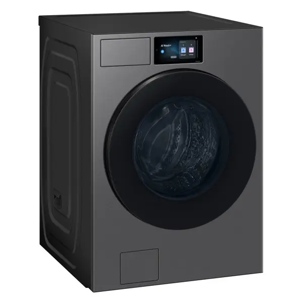 ماشین لباسشویی  سامسونگ مدل WD90F22BCS رنگ خاکستری تیره نمای کنار