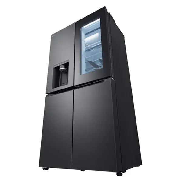 یخچال فریزر فرنچ چهار درب ال جی GR-X39FFCRL رنگ دودی از نمای بغل