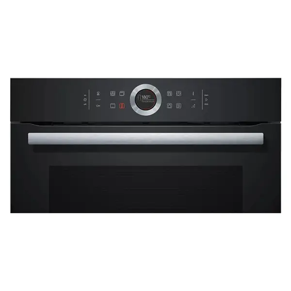 صفحه نمایش و پنل کنترلی فر توکار برقی بوش HBG655NB1 رنگ مشکی