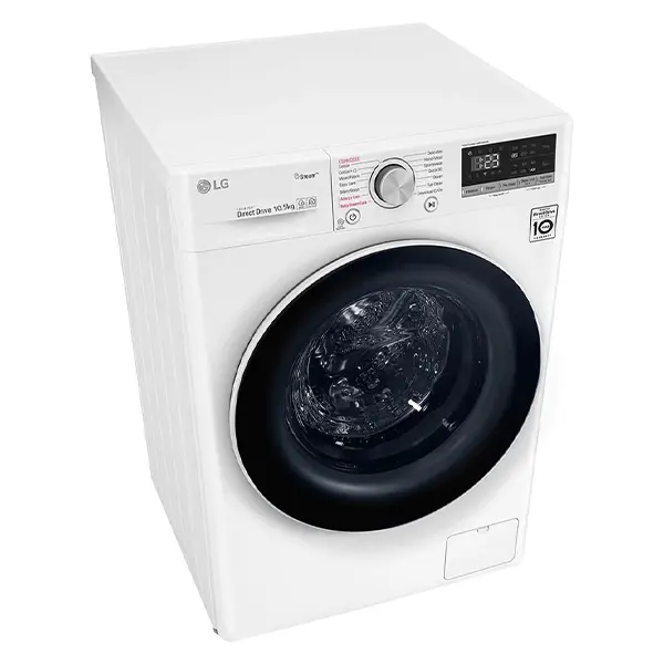  ماشین لباسشویی ال جی F4V5RYP0W رنگ سفید  با ظرفبت 10.5 کیلوگرم