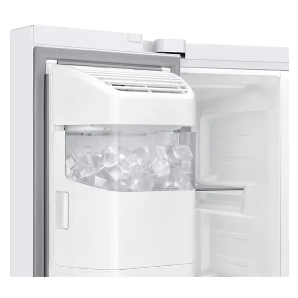 یخچال فریزر ساید بای ساید دو درب سامسونگ RS80DG5402WW رنگ سفید نمایی از یخ ساز اتوماتیک