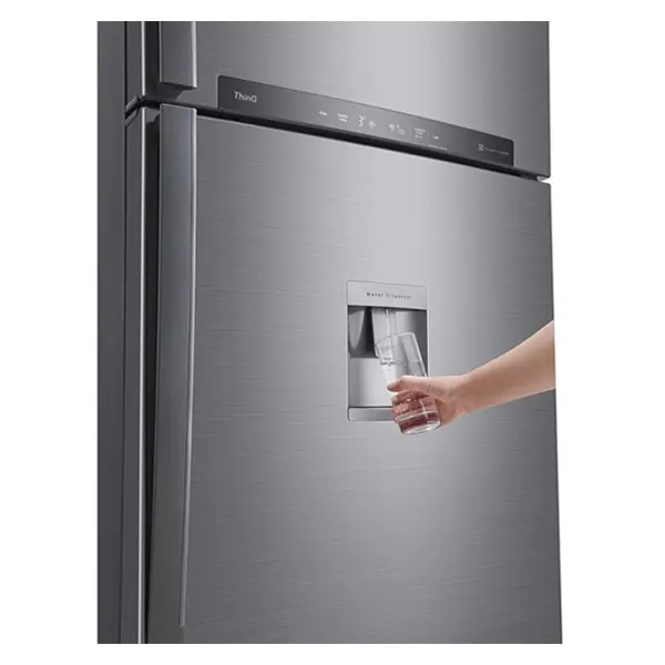 آب ریز یخچال فریزر بالا پایین ال جی مدل GN-F782HFHL رنگ نقره ای