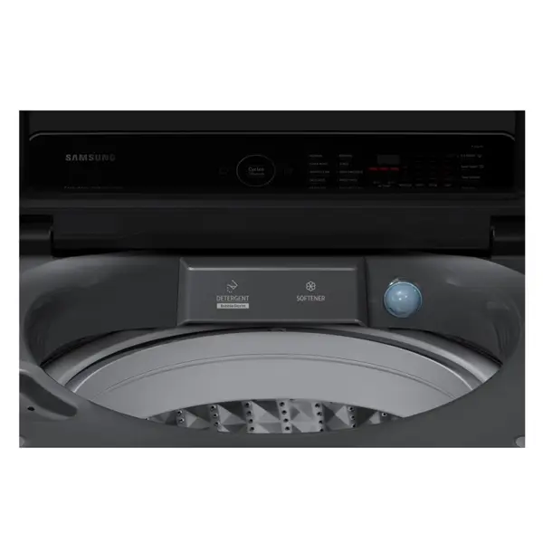 ماشین لباسشویی و پتوشور سامسونگ WA17CG6745BD رنگ خاکستری نمای داخل