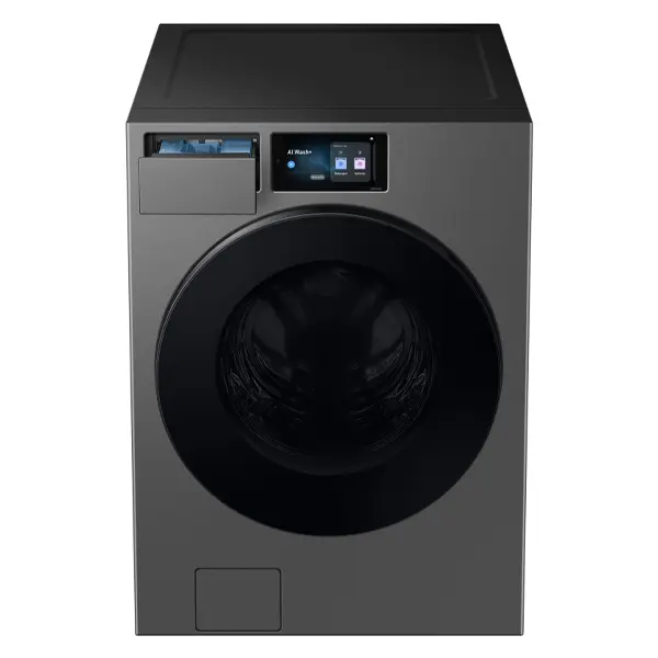 ماشین لباسشویی و خشک کن سامسونگ WD90F22BCS رنگ خاکستری تیره از بالا