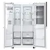 یخچال فریزر ساید بای ساید دو درب ال جی مدل GCX-287TVW نمای داخل