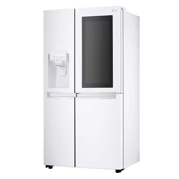 یخچال فریزر ساید بای ساید 3 درب ال جی مدل GR-X260JQGW رنگ سفید از نمای کنار