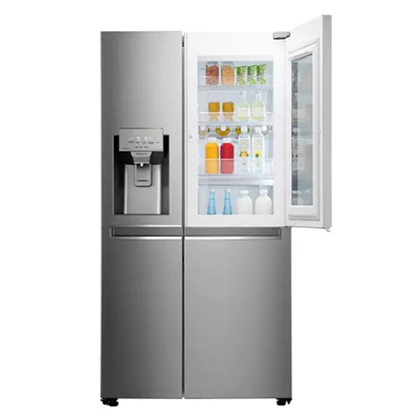 یخچال فریزر ساید بای سایدش فوت ال جی مدل GR-X260JSGW رنگ نقره ای