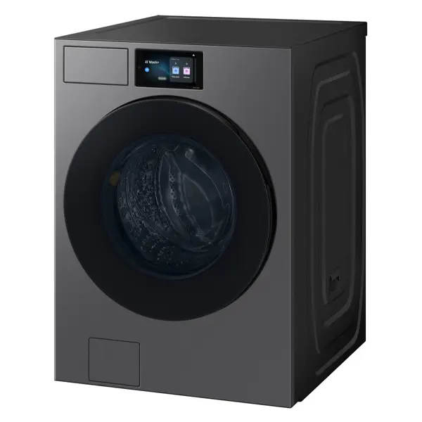 ماشین لباسشویی  سامسونگ مدل WD90F22BCS رنگ خاکستری تیره نمای کنار