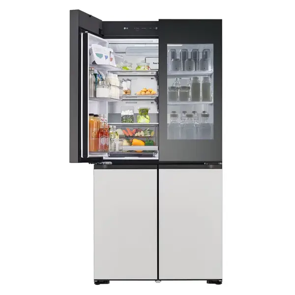 خرید وقیمت یخچال فریزر ال جی مدل GMV960NNME رنگ سفید و خاکستری