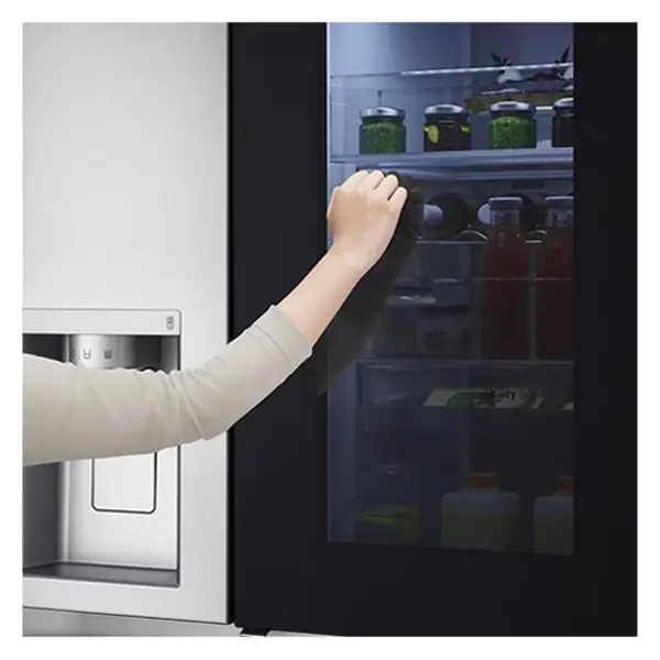 یخچال فریزر ساید بای ساید دو ال جی مدل GC-X257CSES رنگ نقره‌ای با قابلیت اینستاویو