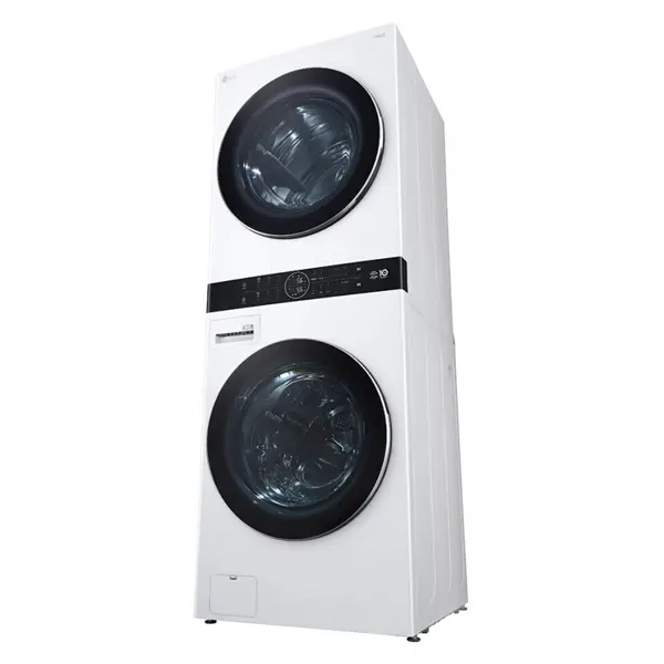 ماشین لباسشویی و خشک کن ال جی WK2116WHT رنگ سفید از نمای کنار