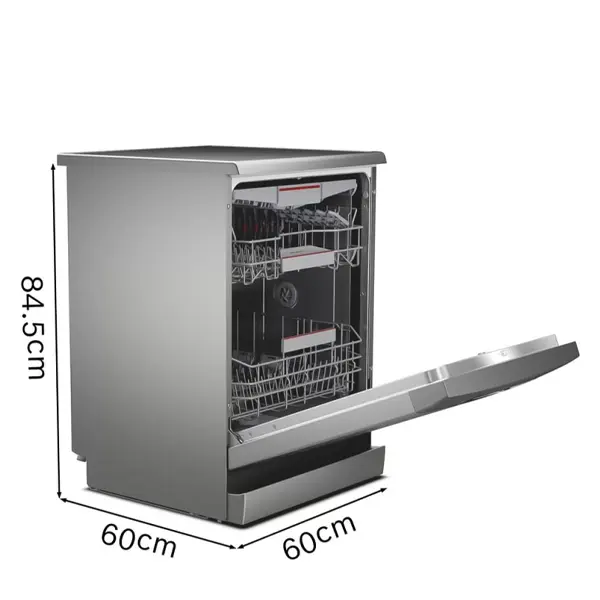 ابعاد استاندارد ماشین ظرفشویی  بوش  SMS6ZCI00G رنگ نقره ای