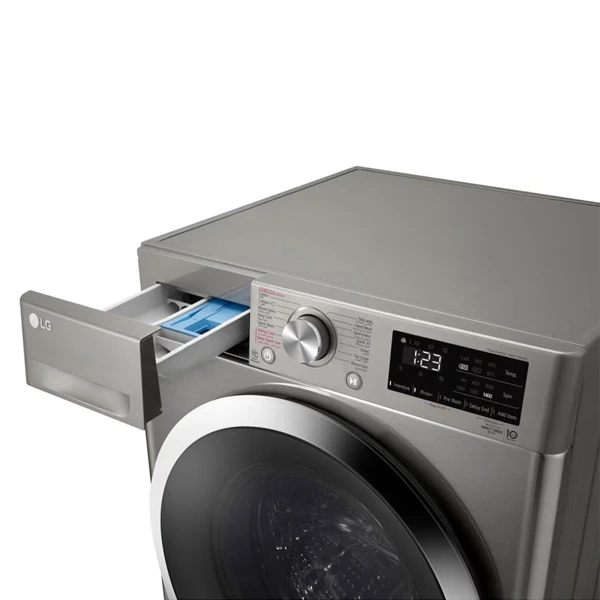 محفظه مواد شوینده  ماشین لباسشویی ال جی F4R3VYGCP  رنگ نقره ای پلاتینیومی