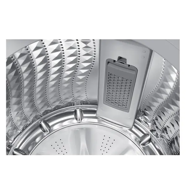 فضای داخلی ماشین لباسشویی و پتوشور سامسونگ WA19CG6745BV رنگ دودی